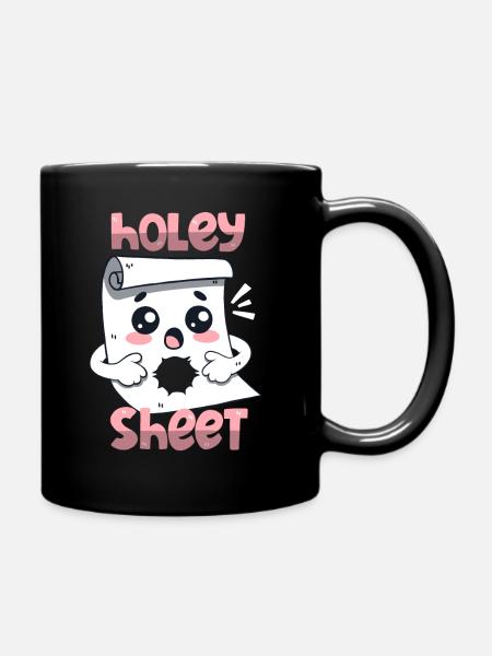 Holey Sheet - Tasse einfarbig - Schwarz
