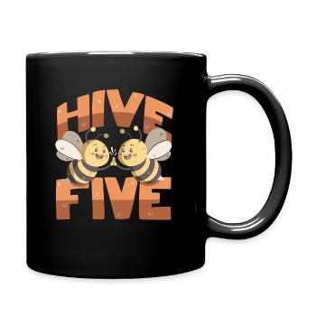 Hive Five - Tasse einfarbig - Schwarz - Rechts