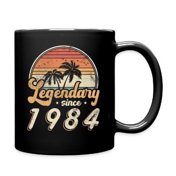 Vintage 1984 Vintage rétro cadeau d’anniversaire 1984 - Mug uni - noir - Droite