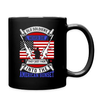 Les vieux soldats ne meurent jamais, ils disparaissent dans l’Amérique - Mug uni - noir - Droite