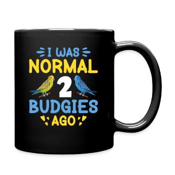 Perruche ondulée, ami à plumes, observation des oiseaux - Mug uni - noir - Droite
