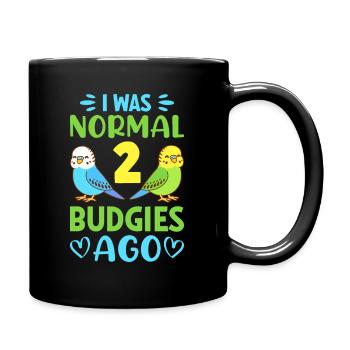 Perruche ondulée, ami à plumes, observation des oiseaux - Mug uni - noir - Droite
