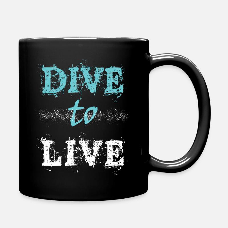 PLONGEZ pour VIVRE - Mug uni - noir
