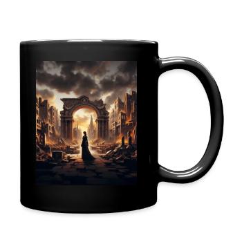 Femme dans la ville de l’oubli - Mug uni - noir - Droite