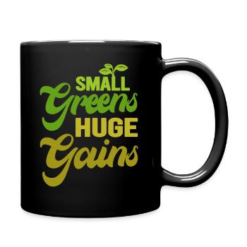Urban Gardener Männer Frauen Microgreens - Tasse einfarbig - Schwarz - Rechts