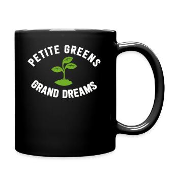 Urban Gardener Männer Frauen Microgreens - Tasse einfarbig - Schwarz - Rechts