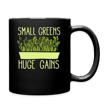 Urban Gardener Männer Frauen Microgreens - Tasse einfarbig - Schwarz - Rechts