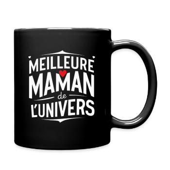 meilleure maman de l'univers cadeau maman - Mug uni - noir - Droite