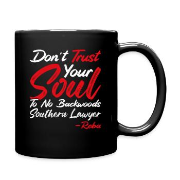 Do not trust a lawyer from the south - Full Colour Mug - black - Right
