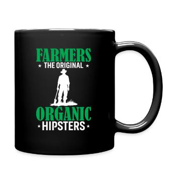 Agriculteurs : les hipsters biologiques originaux - Mug uni - noir - Droite