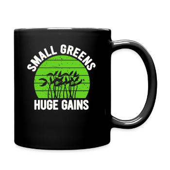 Urban Gardener Männer Frauen Microgreens - Tasse einfarbig - Schwarz - Rechts