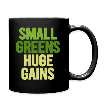Urban Gardener Männer Frauen Microgreens - Tasse einfarbig - Schwarz - Rechts