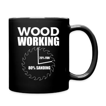 Woodworking Schreiner - Tasse einfarbig - Schwarz - Rechts