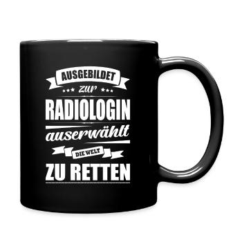 Ausgebildet Zur Radiologin Abschluss Bestanden - Tasse einfarbig - Schwarz - Rechts