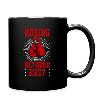 Boxer geboren 2007 Oktober - Boxen - Tasse einfarbig - Schwarz - Rechts