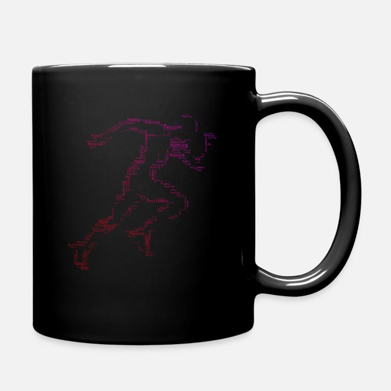 Hommes Cross Country Course Course à pied Jogging - Mug uni - noir