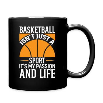 Le basket-ball n’est pas seulement un sport, c’est ma passion et ma passion. - Mug uni - noir - Droite