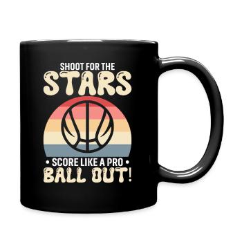 Visez les étoiles, marquez comme un pro, sortez ! - Mug uni - noir - Droite