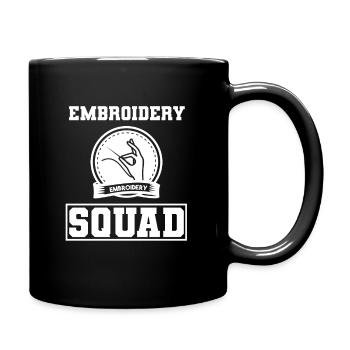 Quilting Lover Modedesigner Näherin - Tasse einfarbig - Schwarz - Rechts