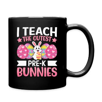 01 Care For Cutest Little Bunnies - Full Colour Mug - black - Right