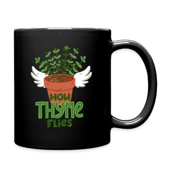 Thyme pun - Full Colour Mug - black - Right