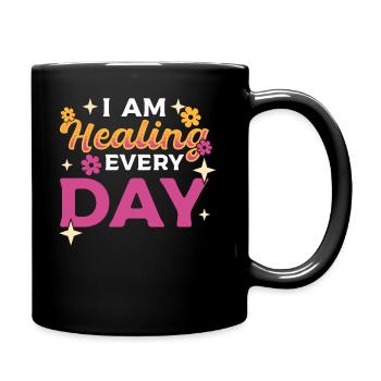 Affirmationen Zitate Inspirierender Redner - Tasse einfarbig - Schwarz - Rechts