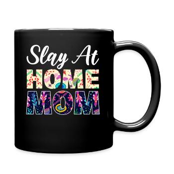 Slay At Home Mom Virtueller Assistent - Tasse einfarbig - Schwarz - Rechts