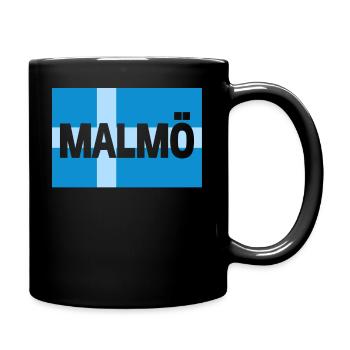 Malmö, Skåne - Full Colour Mug - black - Right