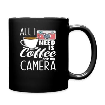 Photographer, Photographer, Coffee, Camera - Full Colour Mug - black - Right