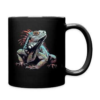 Conception de l’iguane - Mug uni - noir - Droite
