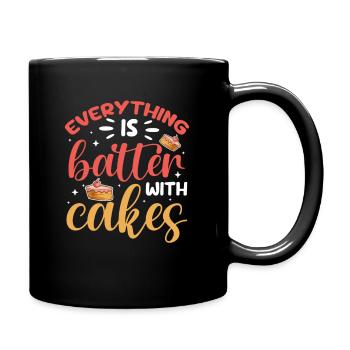 Tout est meilleur avec Cakes Baking Bakery - Mug uni - noir - Droite