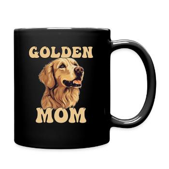 Maman dorée - Mug uni - noir - Droite