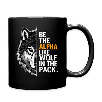 Loup Loups Dictons Drôles Animaux De Meute De Loup - Mug uni - noir - Droite