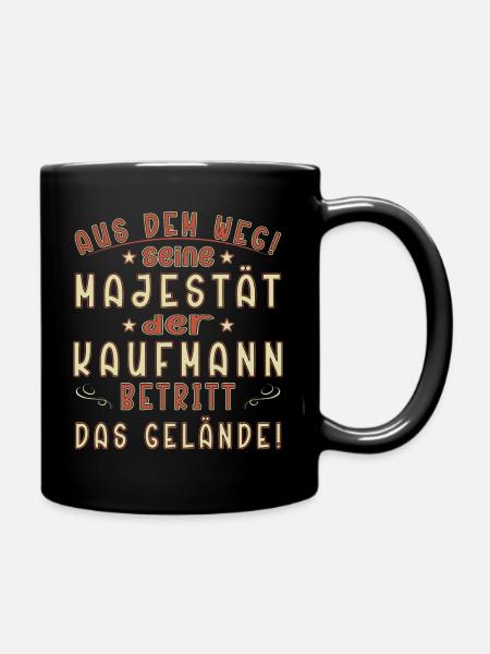 Kaufmann Lustig Spruch Beruf Einzelhandelskaufmann - Tasse einfarbig - Schwarz