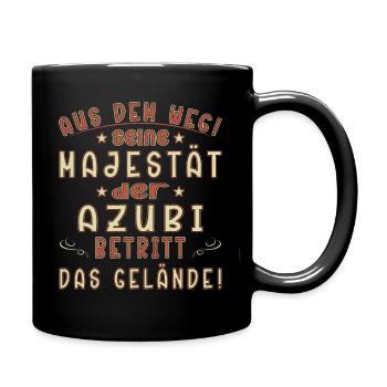 Azubi Spruch Lehrling Auszubildende Azubi - Tasse einfarbig - Schwarz - Rechts