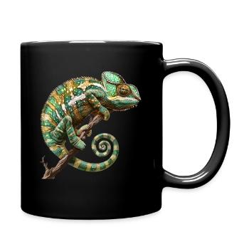 Conception de camélion - Mug uni - noir - Droite