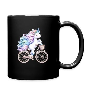 Licorne pour les filles et les femmes qui aiment les licornes - Mug uni - noir - Droite