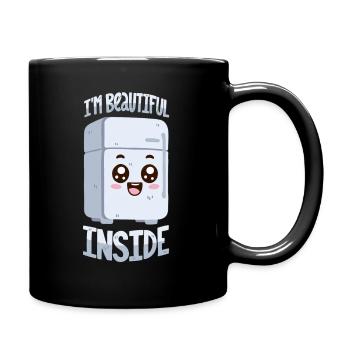 Beautiful inside - Full Colour Mug - black - Right