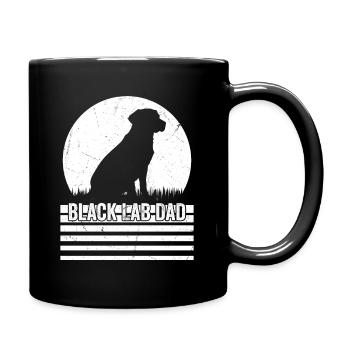 Black Lab papa propriétaire Labrador Retriever - Mug uni - noir - Droite