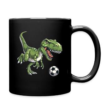 T Rex Football - Full Colour Mug - black - Right