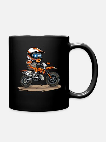 Motocross Enfant - Mug uni - noir