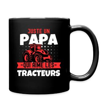 Farmer Humor Tractor Dad Gift - Full Colour Mug - black - Right