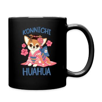 Japanischer Chihuahua - Tasse einfarbig - Schwarz - Rechts