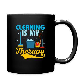 Le nettoyage est ma thérapie Nettoyeur d’entretien ménager - Mug uni - noir - Droite