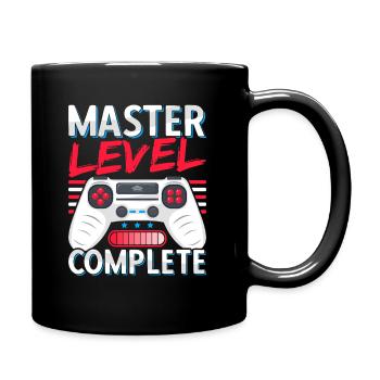 Master Abschluss Absolvent BWL Student Studium - Tasse einfarbig - Schwarz - Rechts