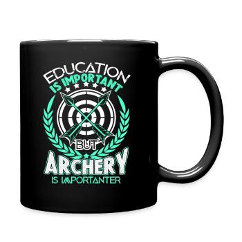 Archery Archery Is Importanter - Full Colour Mug - black - Right