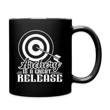 Archery Archery is a Great Release - Full Colour Mug - black - Right