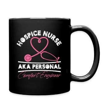 Hospice Nurse Aka Personal Comfort Engineer - Tasse einfarbig - Schwarz - Rechts