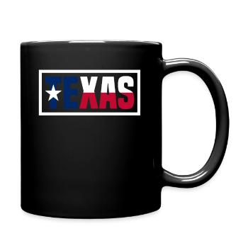 Texas - Tasse einfarbig - Schwarz - Rechts