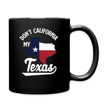 Texas - Tasse einfarbig - Schwarz - Rechts